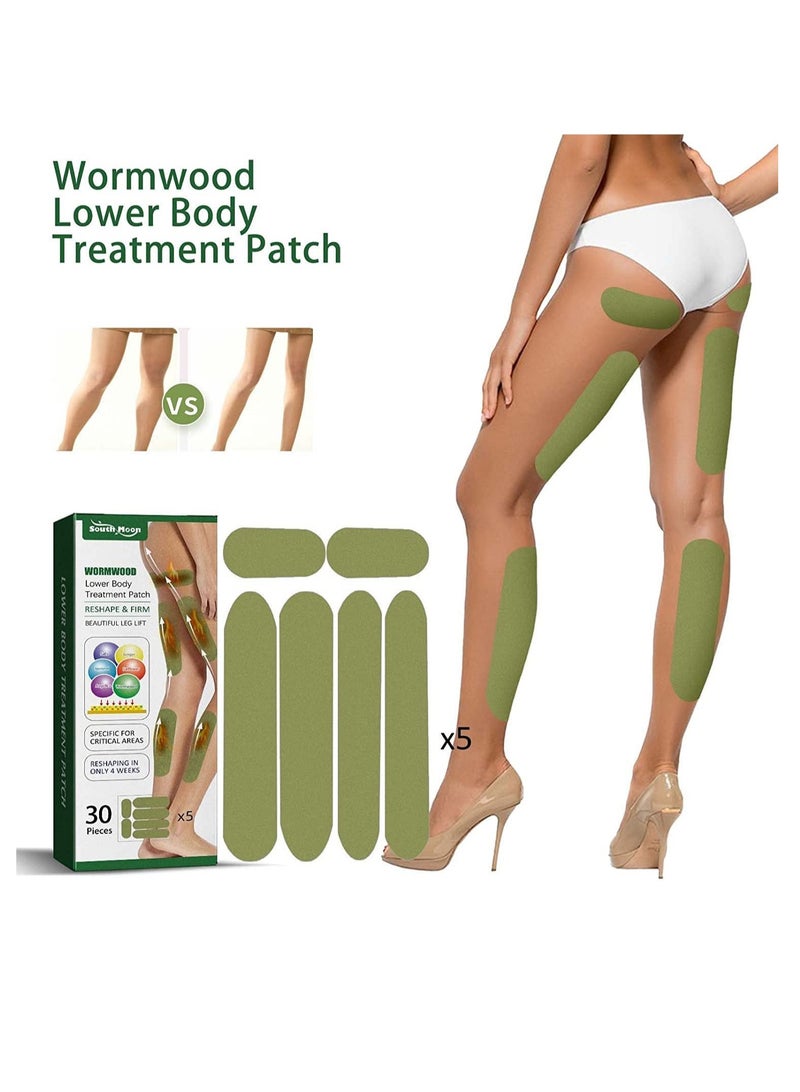 KASTWAVE Stickers to Reduce Cellulite - Firming & Cellulite Reducing Thigh Stickers, Wormwood Herbal Leg Lifting Stickers, Tightening Lifting Tape Shaping Leg Stickers (3 Box, 90pcs) - Image 2