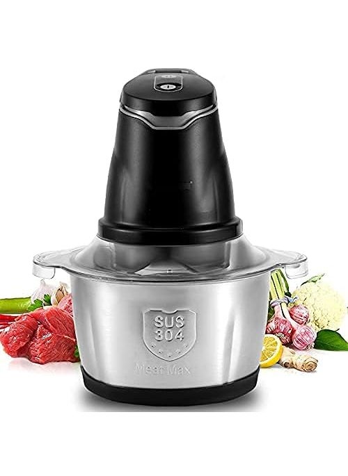 KIRFIZ KIRFIZ Meat Grinder Household Electric Multifunctional minced Meat minced Stuffing Machine Baby Complementary Food Stirring ABS and Stainless Steel Meat Grinder Fruits Vegetable Grater Chopper  - Image 1