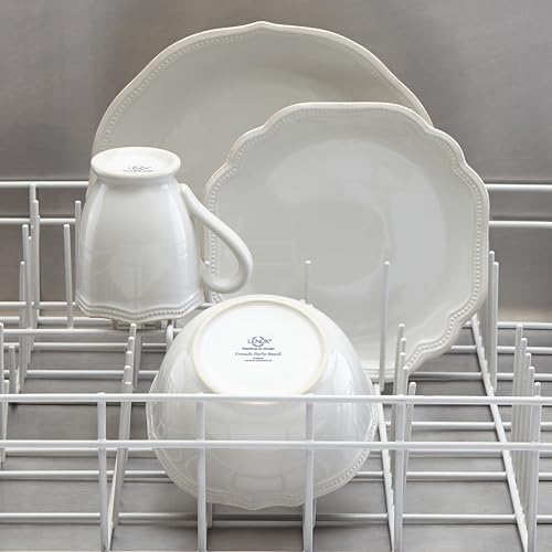 Lenox White French Perle Bead 4Pc Place Setting, 6.45 LB - Image 5