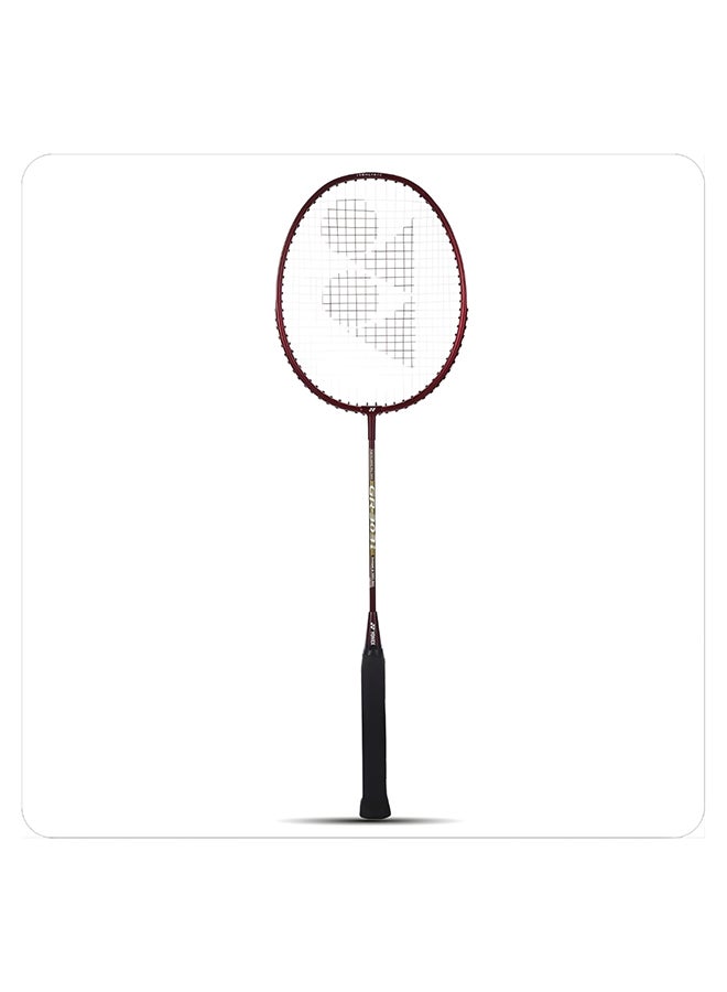 يونيكس مضرب تنس الريشة Yonex GR 303 مصنوع من مزيج الألومنيوم، بغطاء كامل - إطار خفيف الوزن ومتين، مضرب مشدود مسبقًا للمبتدئين واللاعبين الهواة، أسود - Image 1
