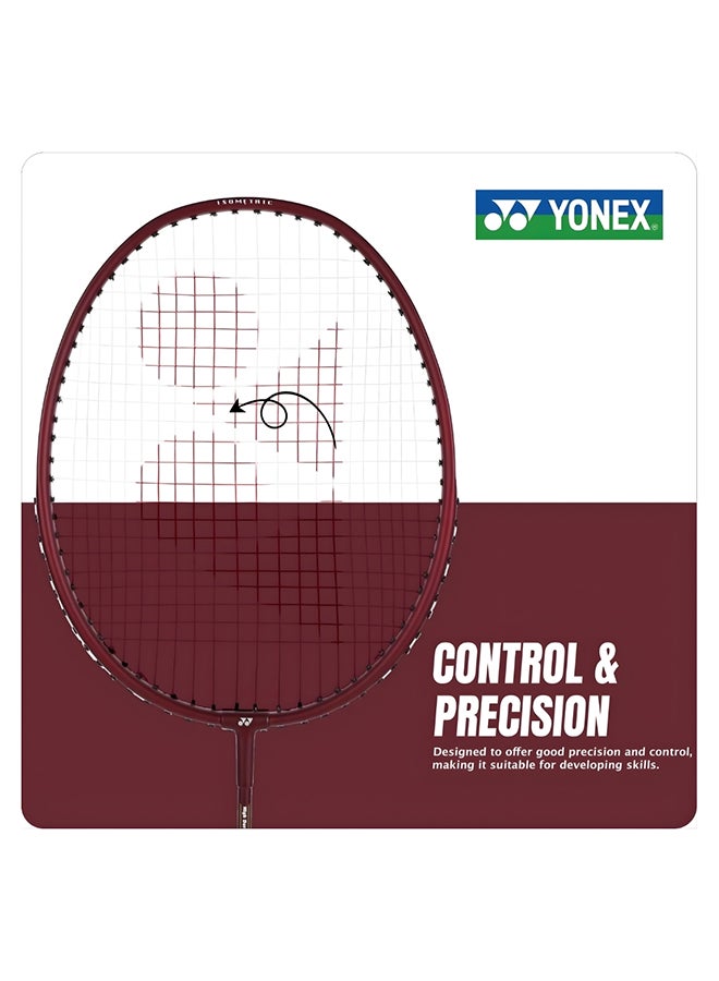 يونيكس مضرب تنس الريشة Yonex GR 303 مصنوع من مزيج الألومنيوم، بغطاء كامل - إطار خفيف الوزن ومتين، مضرب مشدود مسبقًا للمبتدئين واللاعبين الهواة، أسود - Image 3