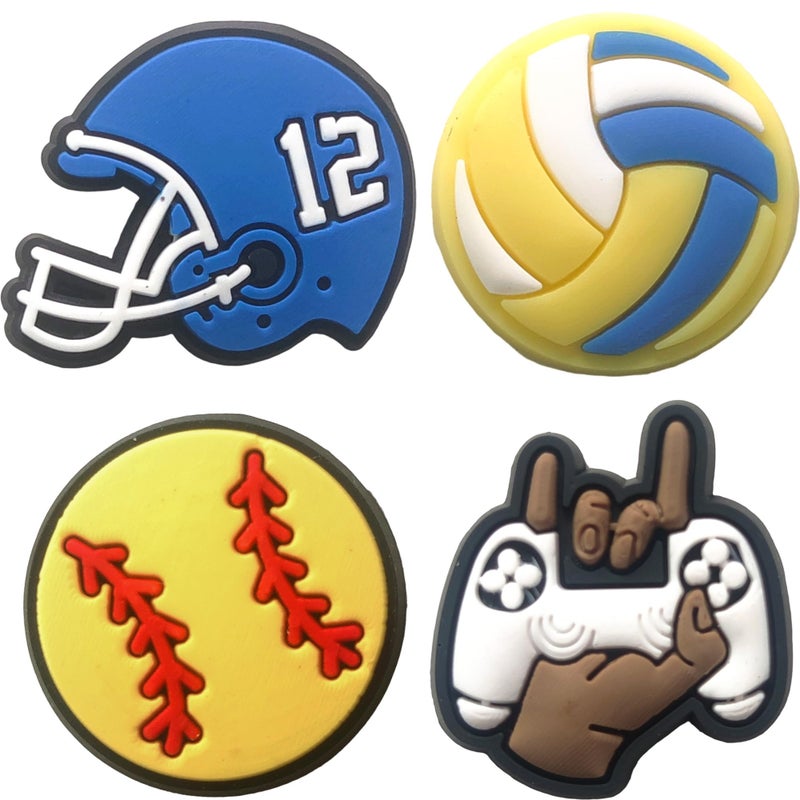 Sports Car and Video Game Shoe Charms for Boys and Girls : 30 PCS Decoration Pins for Clogs - Shoe Accessories - Party Favors & Holiday Gifts - Image 4
