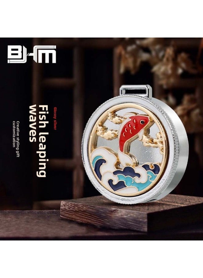 Generic Chinese Style U Disk 16g Creative Relief Scenic Spot Cultural Tourism Publicity Annual Meeting Activities To Commemorate The Cultural And Creative Gifts USB Customization-Color:Yuyue Bo Tao-glossy Silver+opp Bag-Capacity:16GB  - Image 1