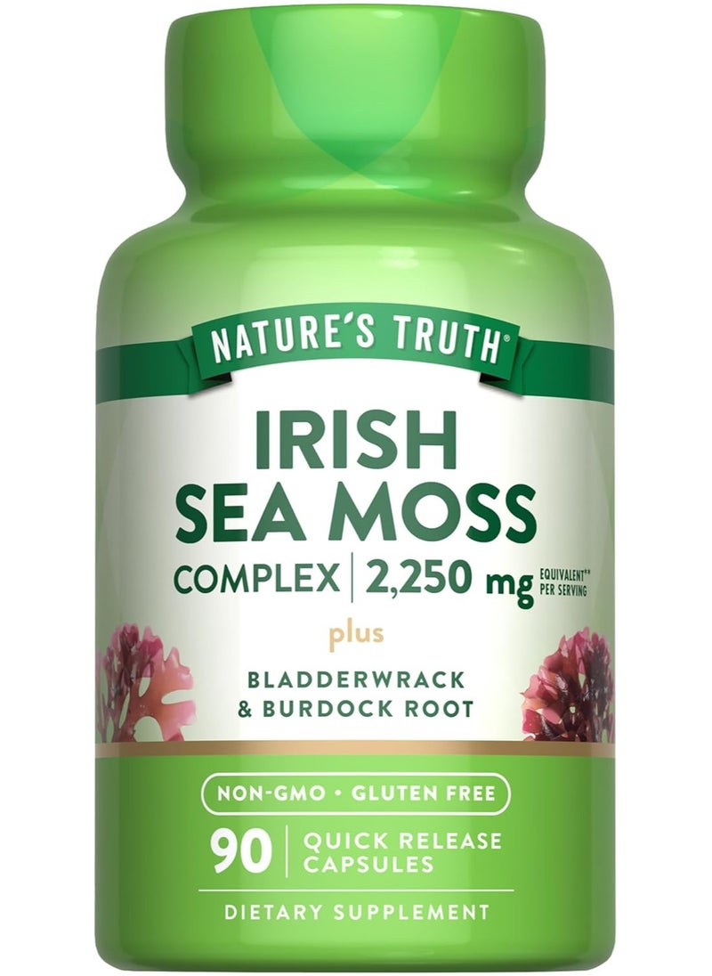 Nature's Truth Nature's Truth, Irish Sea Moss Complex 2250 mg, 90 capsules  - Image 1