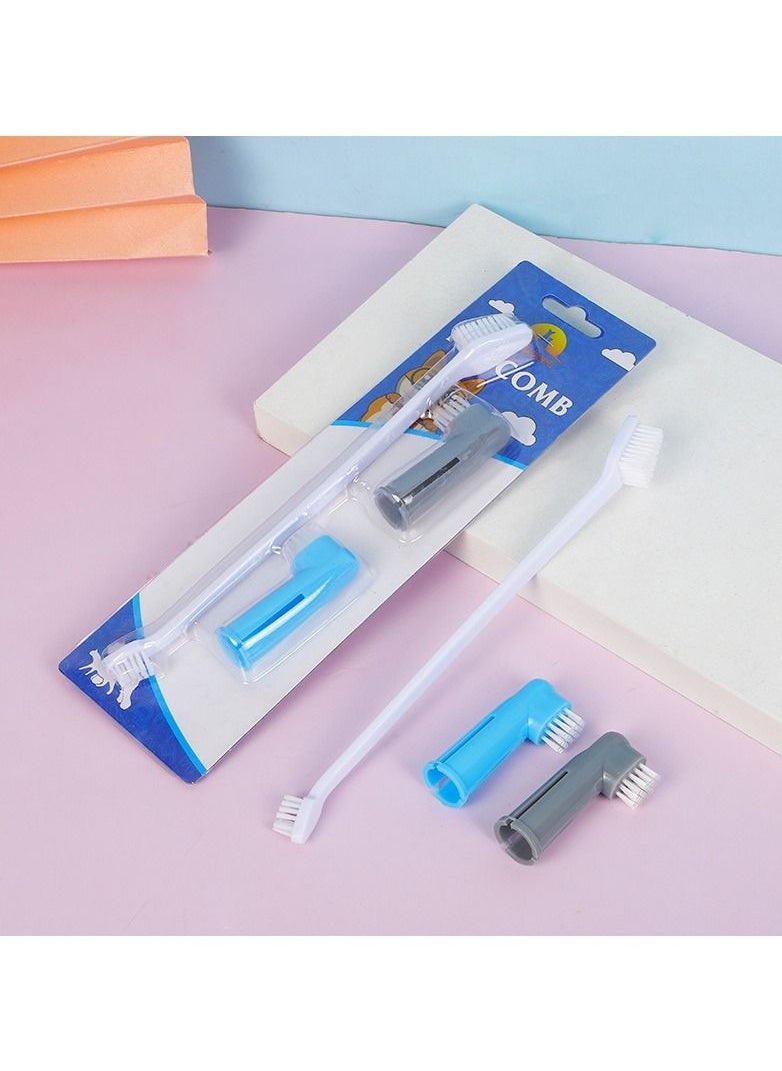 Generic - Double Sided Pet Toothbrush Silicone Multi Angle Cleaning Dog Cat Mouth Care Toothbrush - Image 1