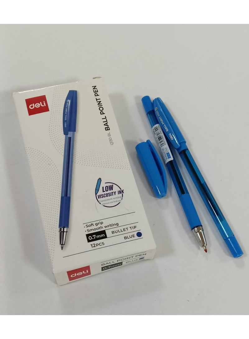 ديلي عبوة أقلام حبر جاف ديلي Q130-Bl مكونة من 12 قلمًا - Image 1