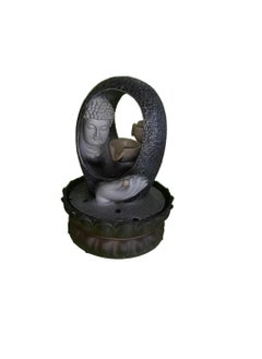 DDSS DDSS Polyresin Table Top Indoor Outdoor Water Fountain with RGB LED Lights for Home Decor Decoration Showpiece Gift Gifting Items Buddha Fountain VV123  - Image 5