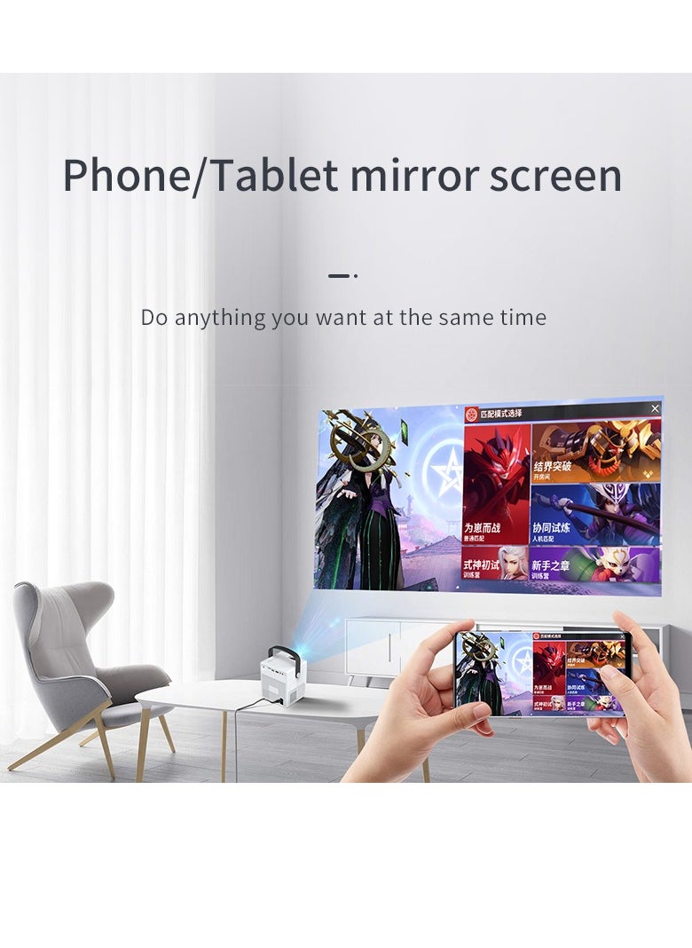 المهوس الفضاء - عرض الفيديو ، ودعم 5G واي فاي وبلوتوث HD 1080P المحمولة فيلم الإسقاط - Image 1