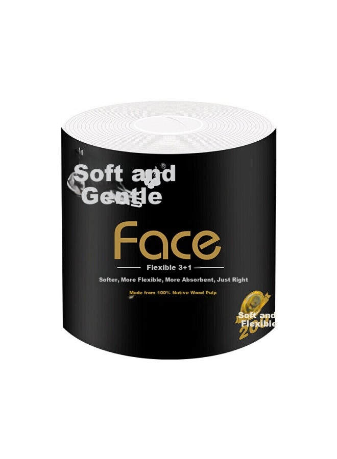CS C&s Coreless Toilet Paper Black Face 4-ply 200g*10 Rolls Thick, Tough, Durable Toilet Paper Roll Tissue Box - Image 3