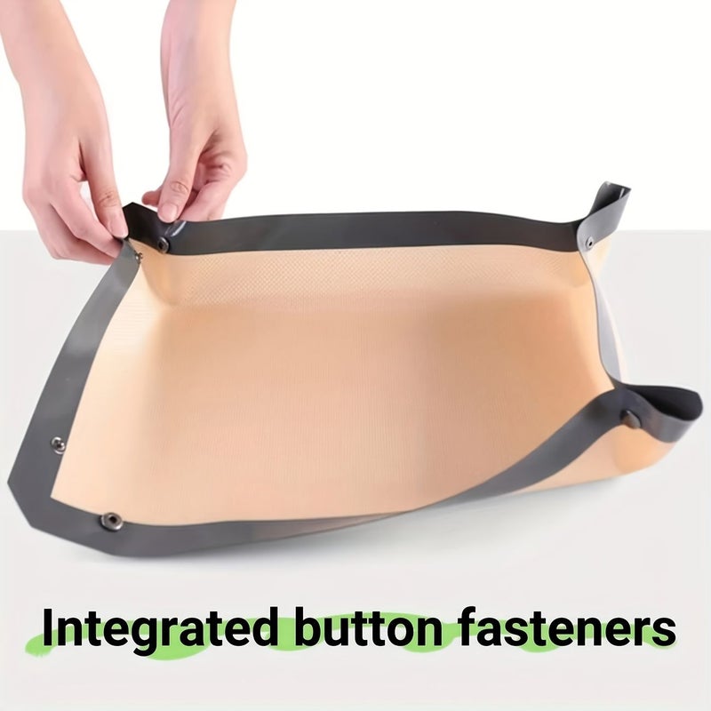 Thickened Silicone Baking Mat Reusable Oven Liner Heat Resistant 220°C Non Stick Cake Tray Pad With Buckle For 3D Folding Macaron Kitchen Baking Tools Outdoor Red - Image 5