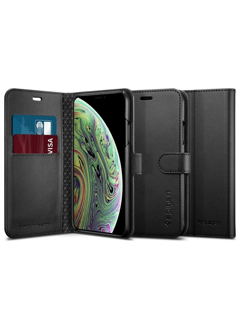 Spigen Wallet S designed for iPhone XS MAX case/cover - Black - Image 1