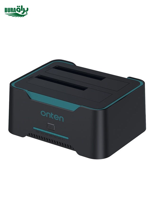 BURAQ Onten UHD6 Dual Bay External Hard Drive Docking Station Expansion Base  - Image 1