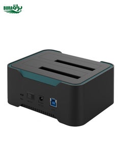 BURAQ Onten UHD6 Dual Bay External Hard Drive Docking Station Expansion Base  - Image 2