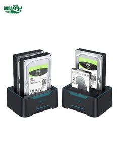 BURAQ Onten UHD6 Dual Bay External Hard Drive Docking Station Expansion Base  - Image 4