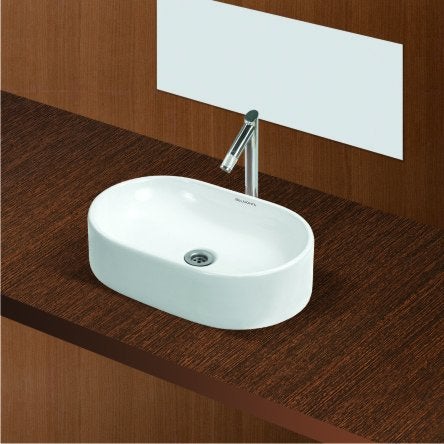 Belmonte Table Top Wash Basin Capsul 20 Inch x 1250 Inch White - Image 3
