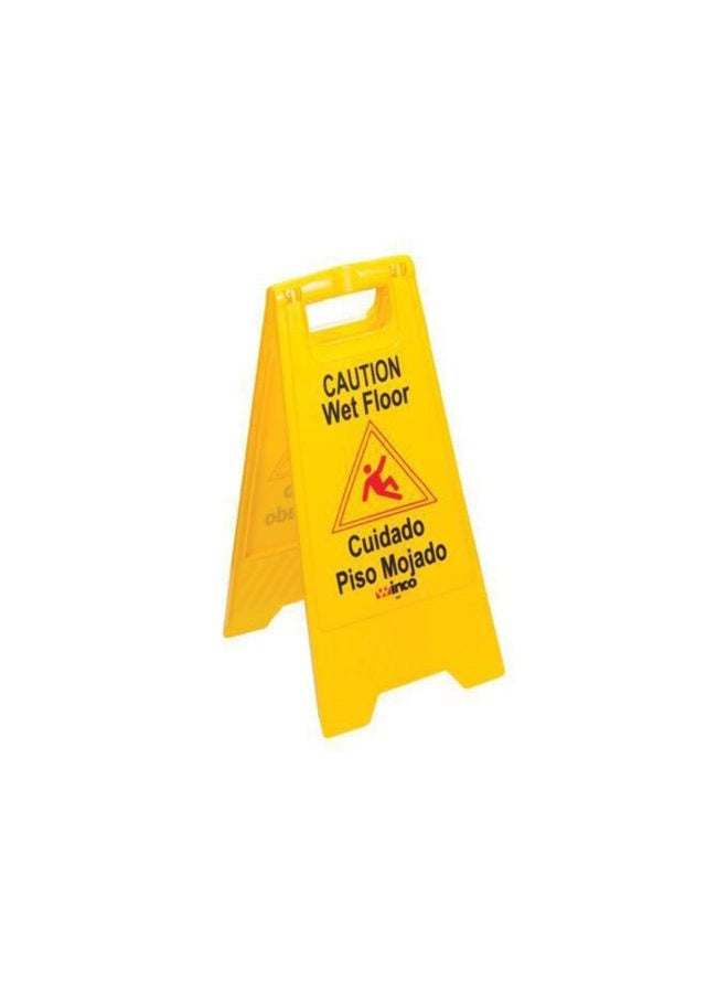 Winco Caution Sign, Medium, Yellow - Image 2