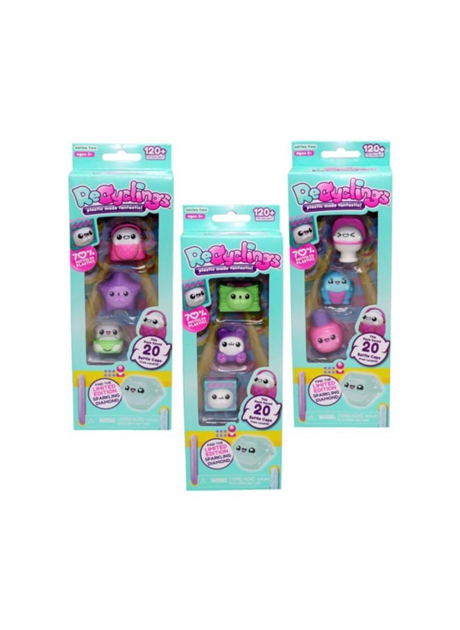 Recyclings Recyclings Collectible 4-in-1, Assorted 1 Piece (Style & Color May Vary) | Collectible Figure | Recyclies Figurine | Perfect Gift for Kids and Adults Collectors!  - Image 1