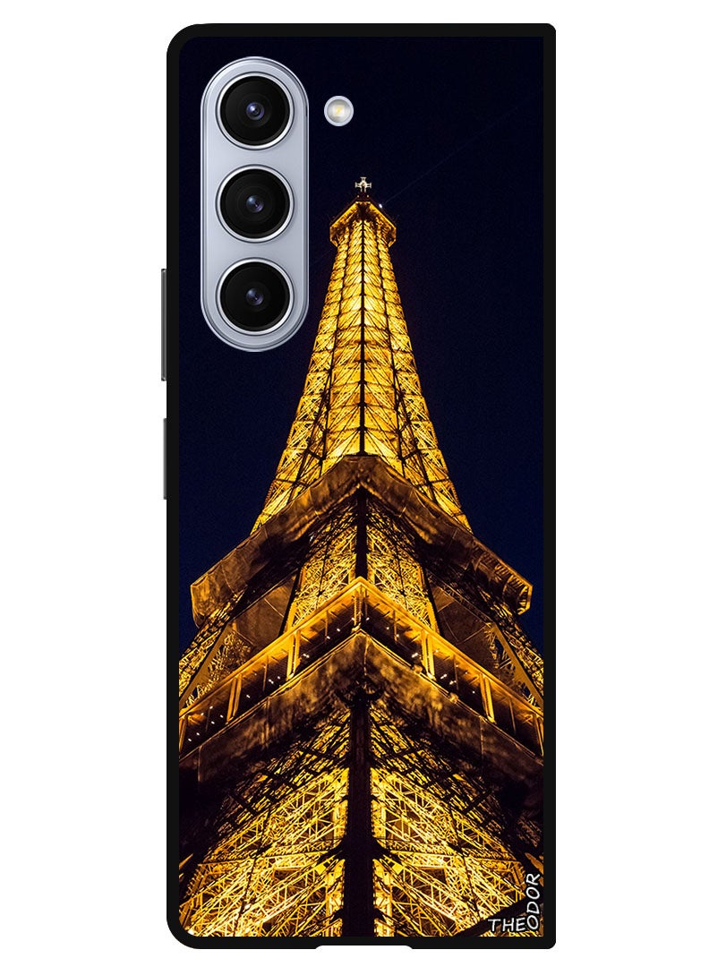 Theodor Protective Case Anti Scratch Shock Proof Bumper Cover For Samsung Galaxy Z Fold 6 eiffel_tower_tower_paris - Image 1