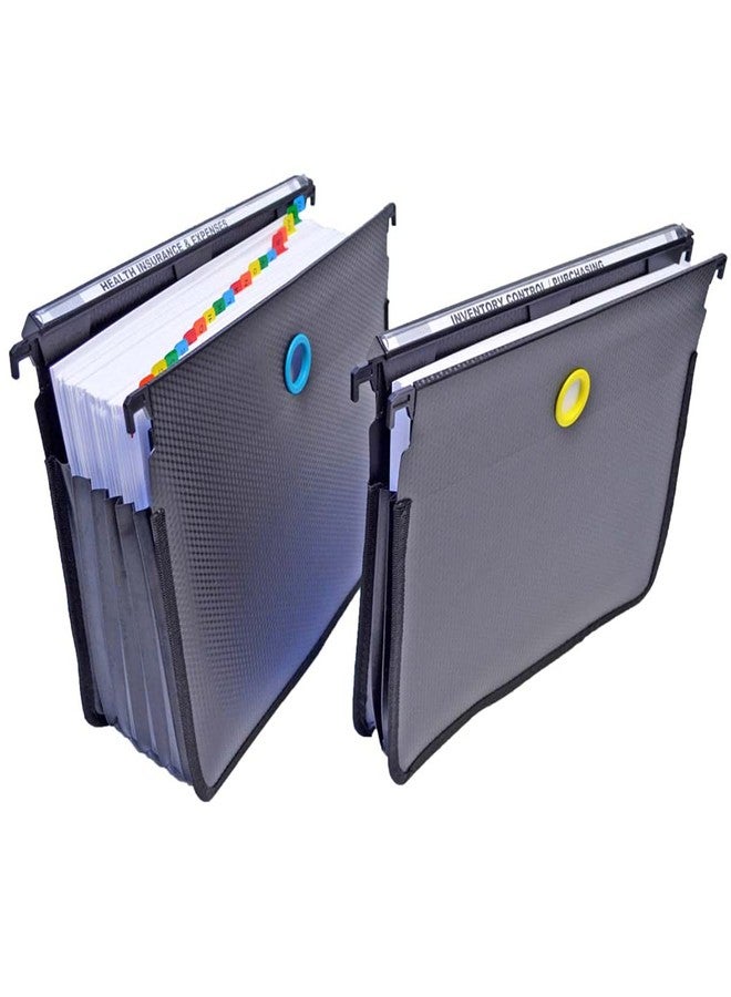 Ultimate Office MagniFile High-Capacity Hanging File Folders, 5" Expanding Files With Silicone Rubber Gussets and Sewn Nylon Edges (Set of 2) - Image 1