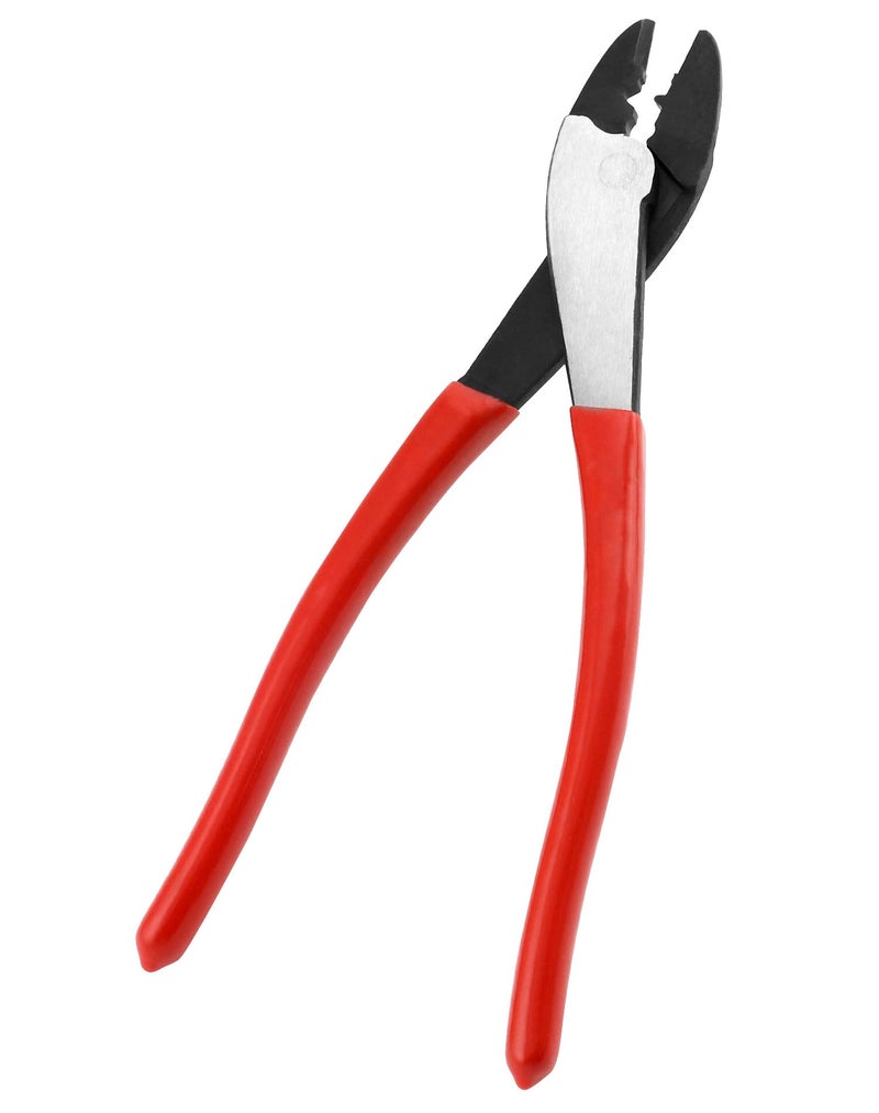 QWORK Wire Crimping Tool 10 Steel Cable Wire Electrical Cutter Crimper Crimping Cutting Pliers for 1022 AWG Insulated and NonInsulated Terminals and Connectors