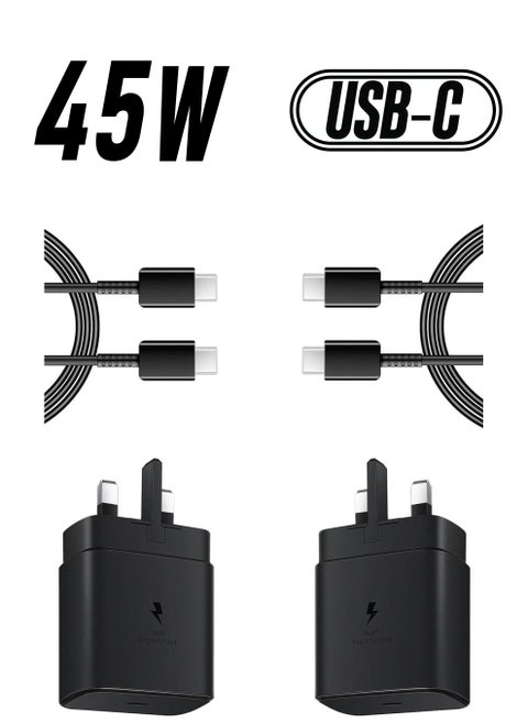 45W Super Fast Charger for Samsung,Gcstnn USB C Plug for Galaxy S24 Ultra/S24+/S24/S23 Ultra/S23/S22/S21/S20/A54/A25/A15 5G/A15