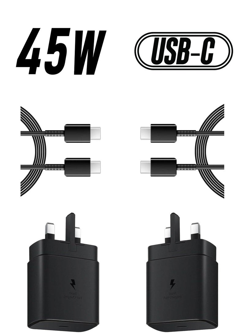 45W Super Fast Charger for Samsung,Gcstnn USB C Plug for Galaxy S24 Ultra/S24+/S24/S23 Ultra/S23/S22/S21/S20/A54/A25/A15 5G/A15