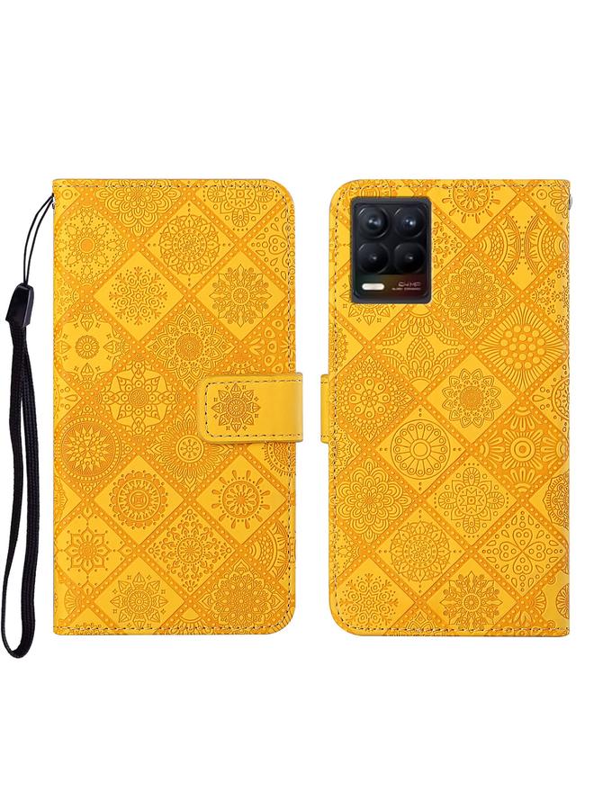 S-TOP Case For OPPO Realme 8 4G Ethnic Style Embossed Pattern Leather Phone Case - Image 1