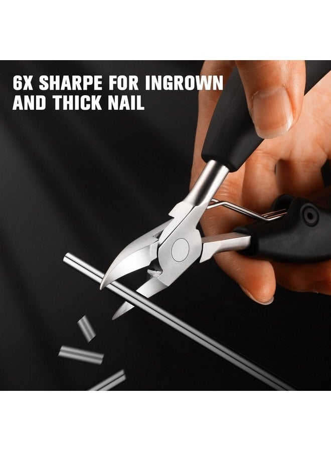 Beauenty Precision Toenail Clippers for Thick or Ingrown Toenails- Podiatrist Toenail Clippers - Professional Large Nail Clipper Grooming Tool -Spare Spring  - Image 4