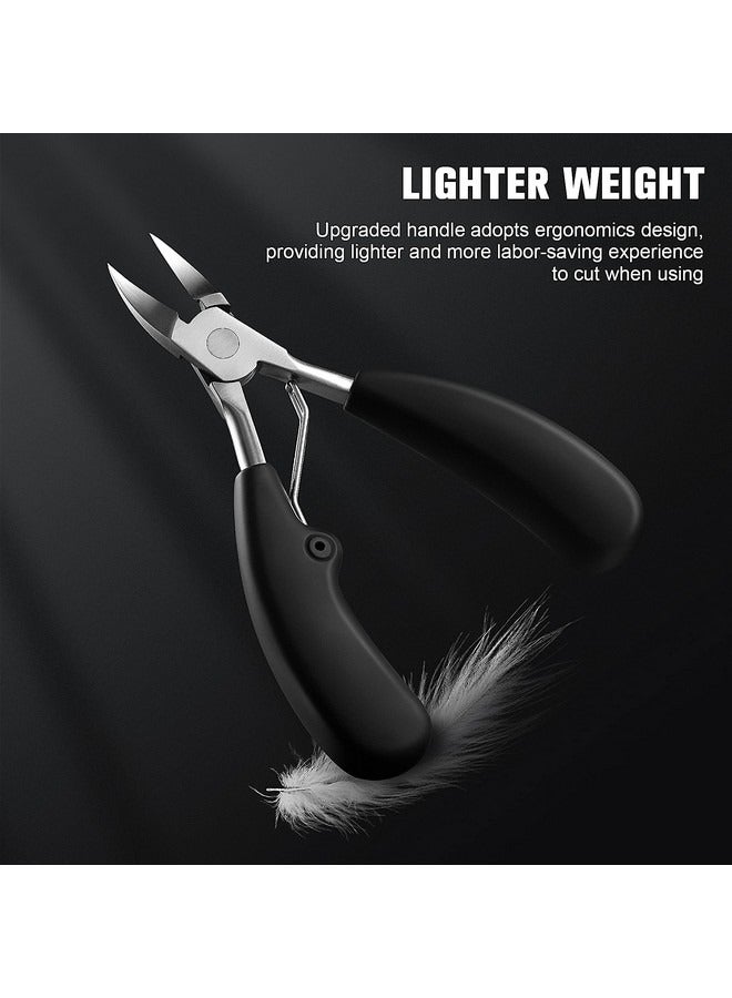 Precision Toenail Clippers for Thick or Ingrown Toenails- Podiatrist Toenail Clippers - Professional Large Nail Clipper Grooming Tool -Spare Spring