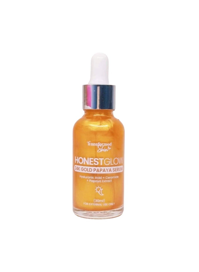 Transformed Skin Honest Glow 24k Gold Papaya Serum - Image 1