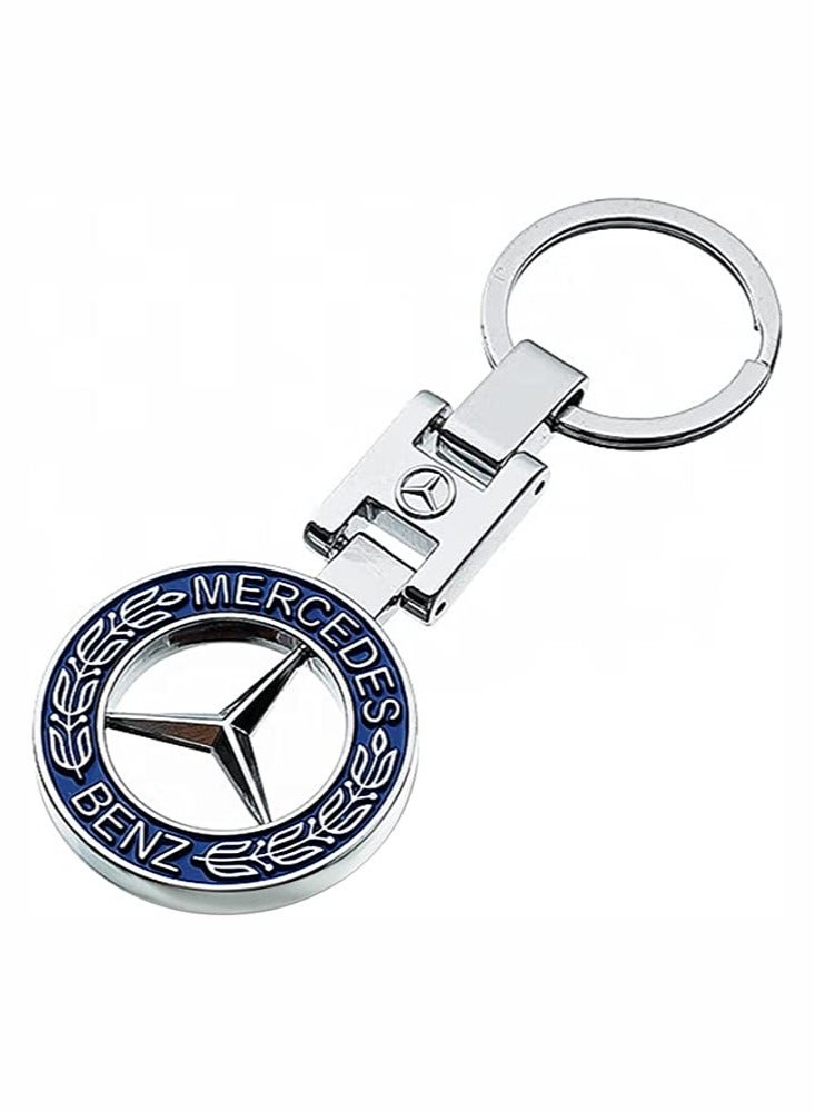 Zinc Alloy Metal 3D Logo Keychain For Mercedes Benz - Image 1