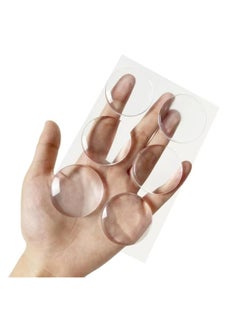 Oasisgalore 6 Pack Clear Door Handle Wall Protector Wall Bumper Protector Reusable Self Adhesive Door Knob Wall Shield  - Image 5