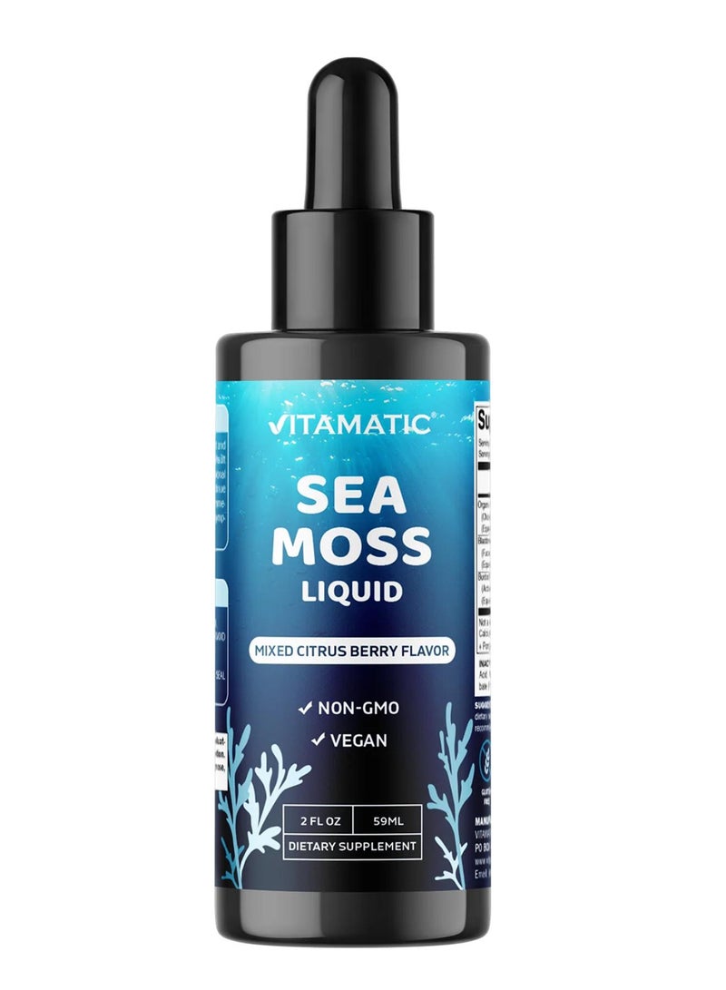 Vitamatic Sea Moss Liquid Mixed Citrus Berry 2 fl oz (59 ml)