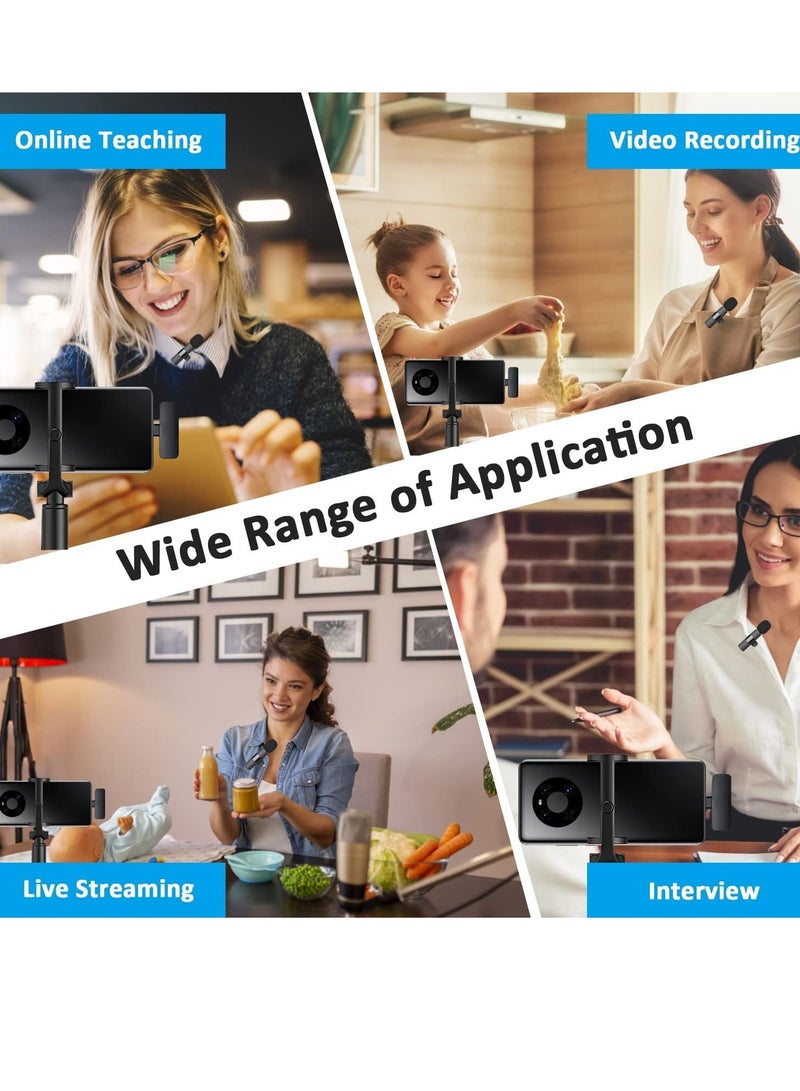 Professional Wireless Lavalier Lapel Microphone for Android Computer - Cordless Omnidirectional Condenser Recording Mic with USB C Interface for Interview Video Podcast Vlog YouTube - Image 5