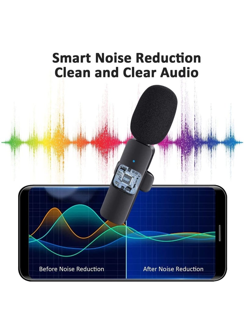 Professional Wireless Lavalier Lapel Microphone for Android Computer - Cordless Omnidirectional Condenser Recording Mic with USB C Interface for Interview Video Podcast Vlog YouTube - Image 3