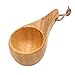 CHICIRIS Wooden Drinking Cup Rubberwood Portable Wood Mug for Coffee Milk Tea Christmas Thanksgiving Parties Birthdays - Image 2