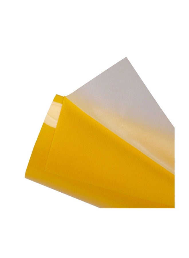 Kalon 12" x 10ft Flock HTV Roll – Soft Velvet Iron-On Vinyl for Shirts, Sweatshirts & Craft Projects YELLOW - Image 1