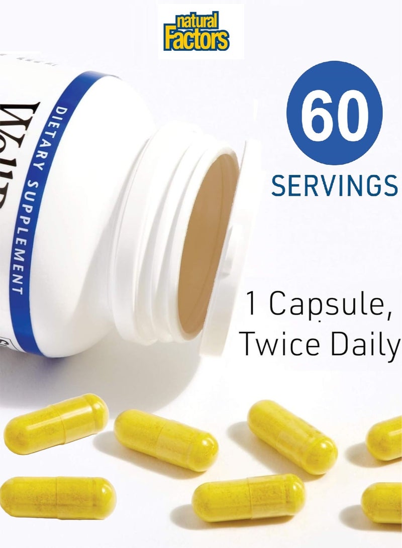 Natural Factors WellBetX Berberine 500 mg 60 Vegetarian Capsules - Image 2