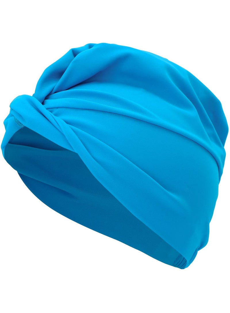 Joss Blue Polyamide Swimming Cap  One Size, Comfortable Fit, Chlorine Protection, Ideal For Pool & Open Water, Stylish Design, Secure Hair Protection - Image 1