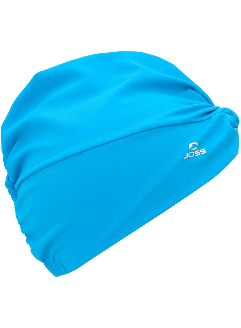 Joss Blue Polyamide Swimming Cap  One Size, Comfortable Fit, Chlorine Protection, Ideal For Pool & Open Water, Stylish Design, Secure Hair Protection - Image 3
