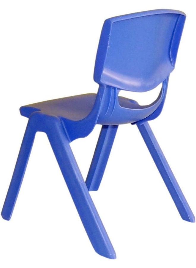 Rainbow Toys RBW TOYS Kids Chairs durable Plastic Stacking Chair For indoor & outdoor Use Height 34cm (Blue) Chair for kids  - Image 4