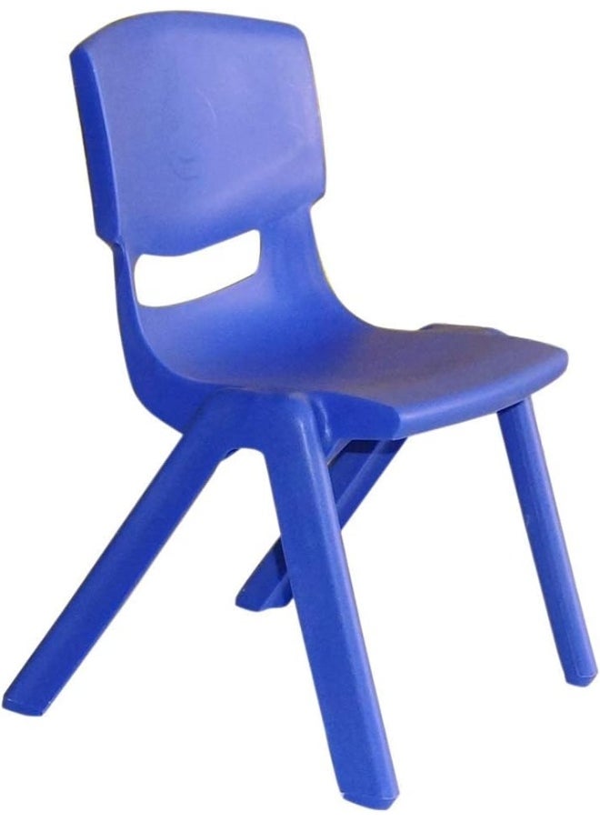 Rainbow Toys RBW TOYS Kids Chairs durable Plastic Stacking Chair For indoor & outdoor Use Height 34cm (Blue) Chair for kids  - Image 3
