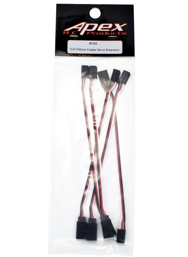 Apex RC Products 6" / 150Mm Futaba Style Servo Extension 5 Pack 1005 - Image 4