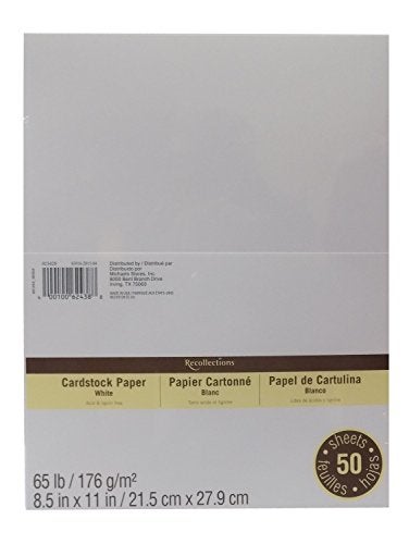 Recollections Cardstock Paper Value Pack, 8.5" x 11" in White by Recollections - Image 3