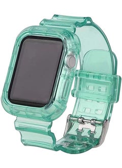 Clear Watch Band for Apple Watch, Transparent Clear Soft Silicone Sports iWatch Band Strap for Apple Watch Series 6/5/4/SE
