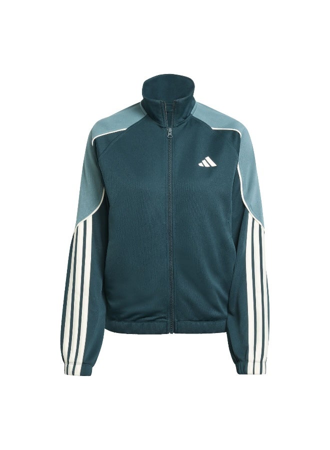 Adidas W Stadium Ts Green Training Suits For Women M - Image 1