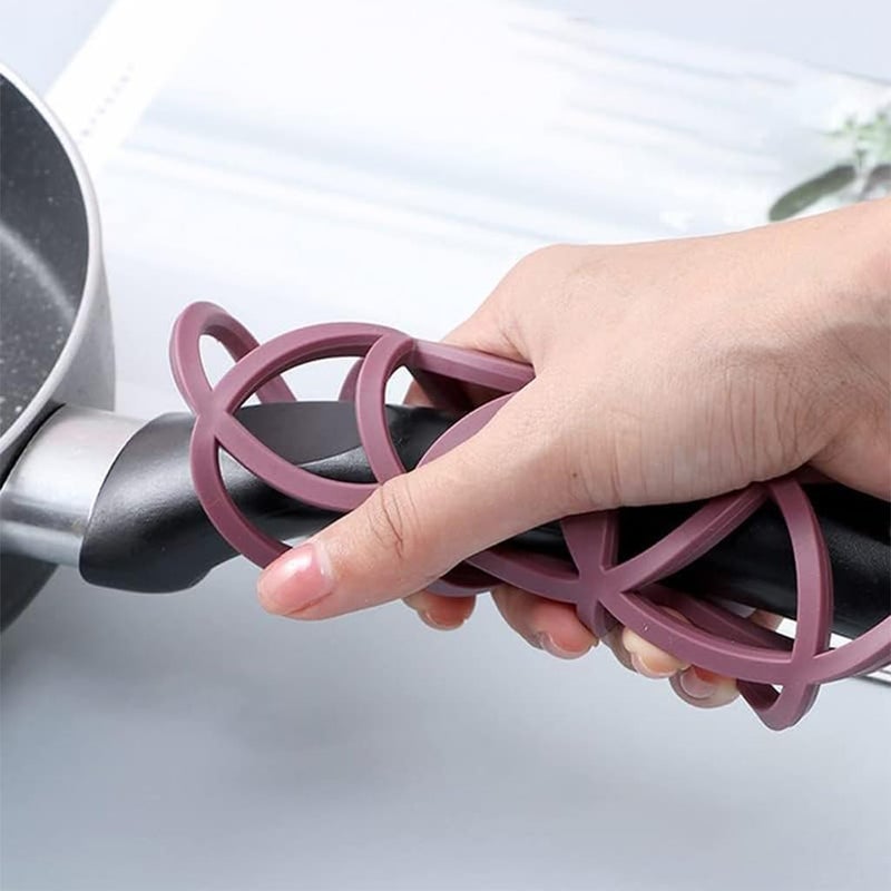 Supvox® 4pcs Silicone Trivet Mat, Hot Pot Holder Hot Pads for Table & Countertop - Trivet for Hot Dishes - Non-Slip & Heat Resistant Modern Kitchen Hot Pads for Pots & Pans - Image 4