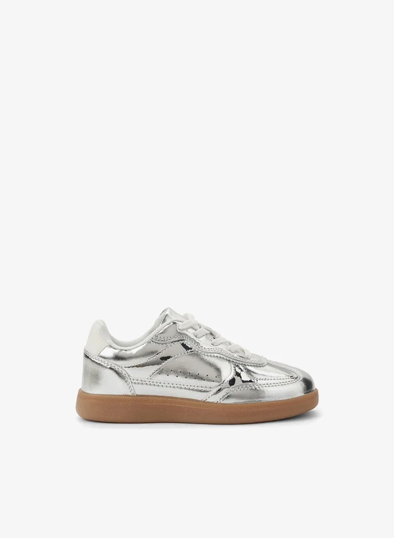 Little Missy Girls Lace-Up Sneakers