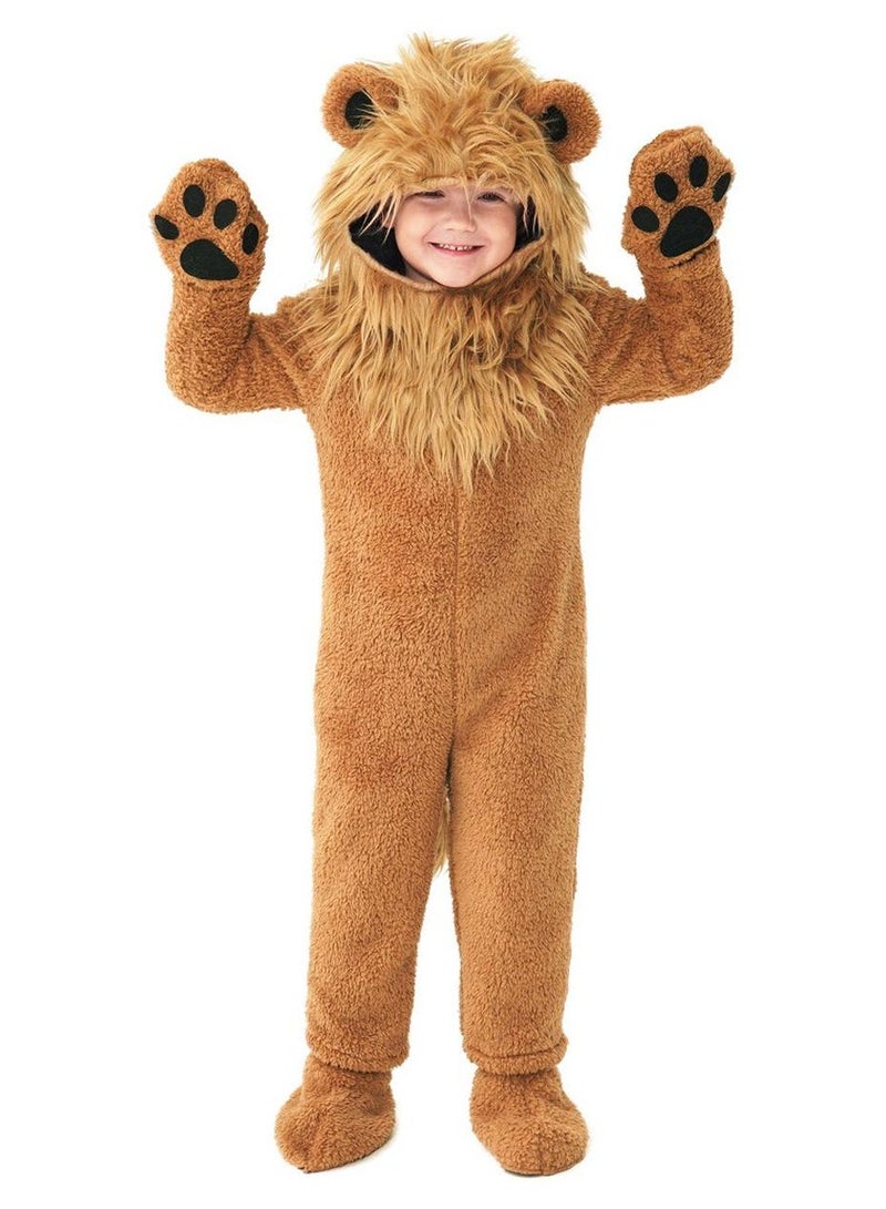 xppier زي أسد للأطفال والرضع، زي هالوين للأطفال، أزياء حيوانات للأطفال، بدلة حيوانات بغطاء للرأس لحفلات التنكر، عيد الميلاد، جلسة تصوير، 8-10 سنوات - Image 1