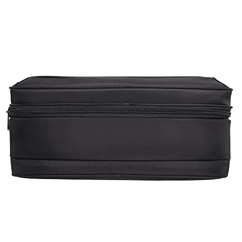 YAJIE Men's X-Large Black Canvas Tote Laptop Bag, 19 Inch, Work Briefcase with Laptop Compartment, Water-Repellent, Limited - Image 4